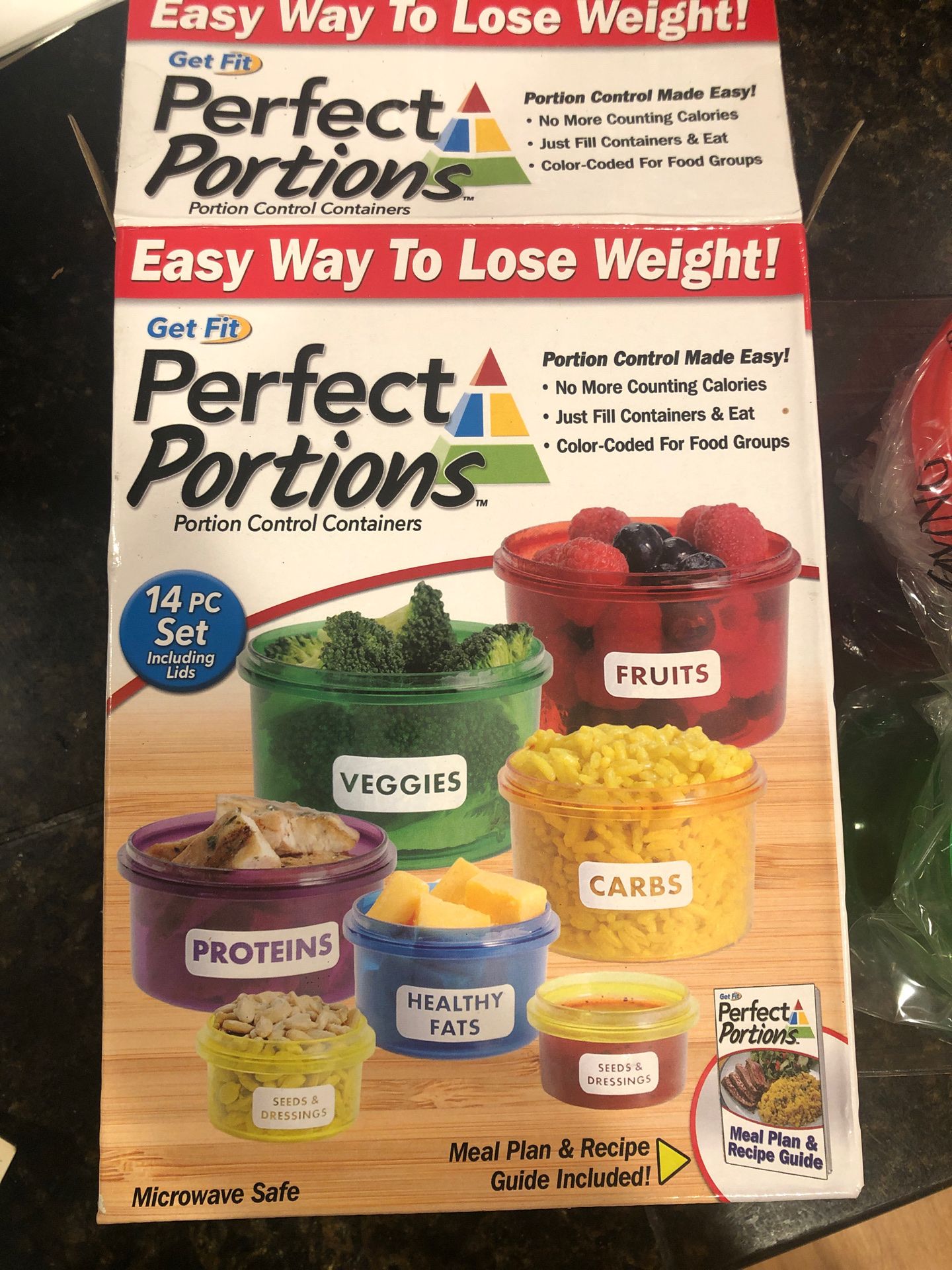 Perfect portion meal prep