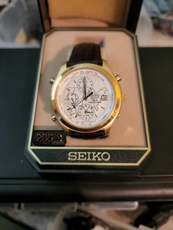 Seiko World Timer ...very Hard To Find All Original...band And Box