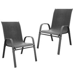 Set Of 2 Gray Outdoor Chair
