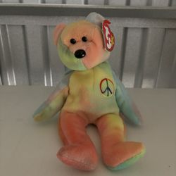 Ty Beanie Babies: Peace (Mostly Yellow Belly)