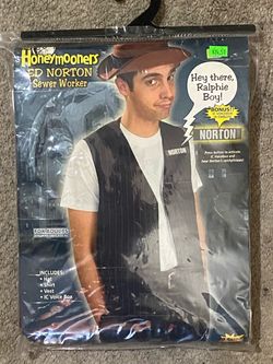The Honeymooners Ed Norton Sewer Worker Adult Costume