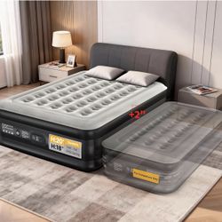 20" Queen Air Mattress (1-Pack) with Built in PumpX(346)