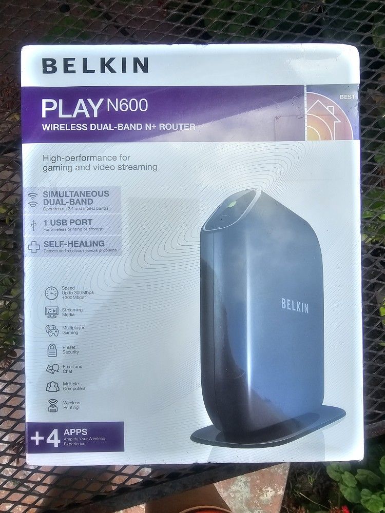 New Belkin Play N600 Wireless Duel Band Router