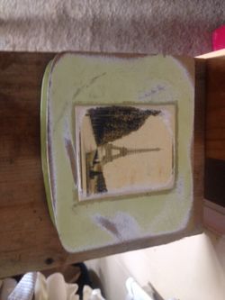 Nice wooden box with matching cards