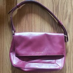 Red Leather Cole Haan Purse