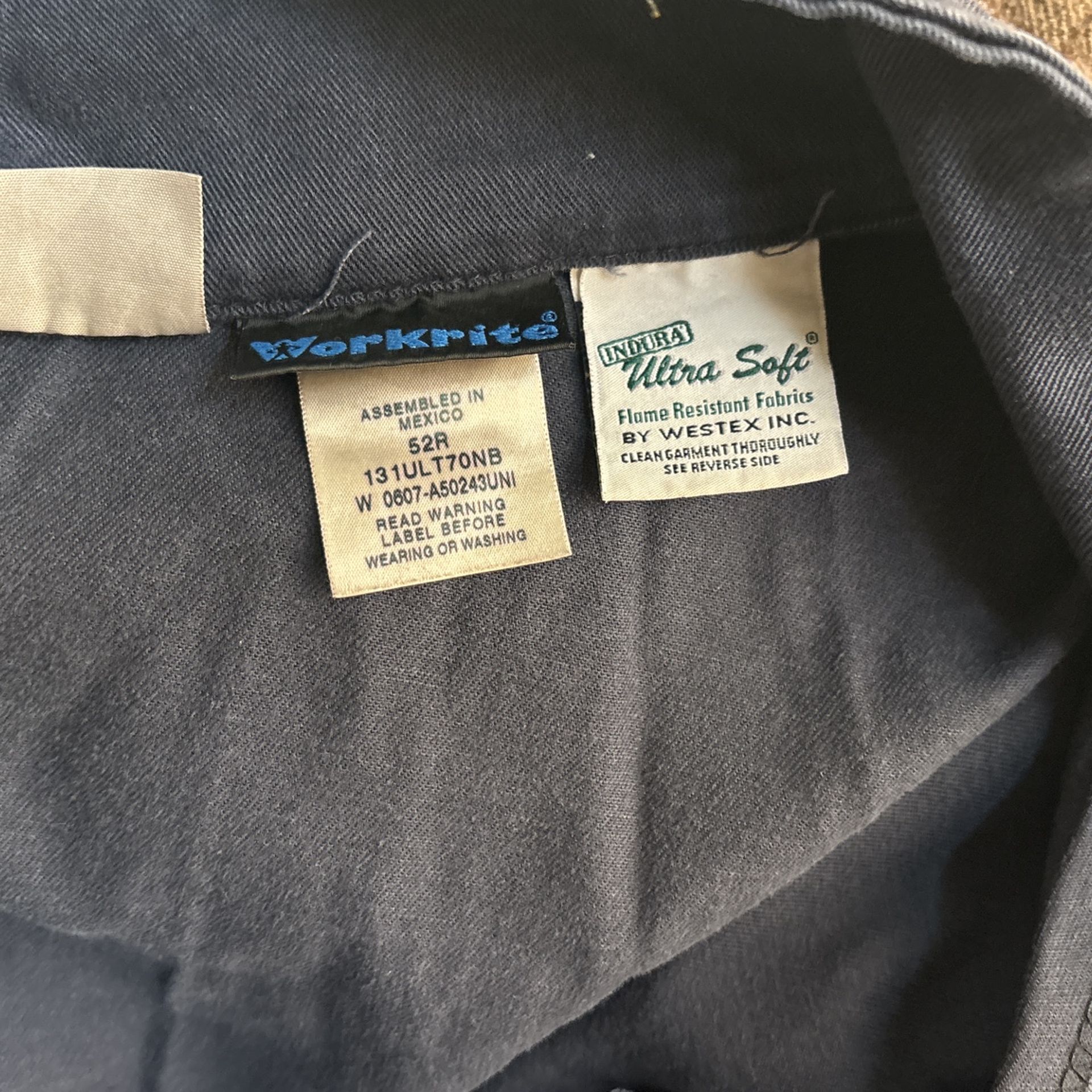 Used52 R Workrite FR Coverall 