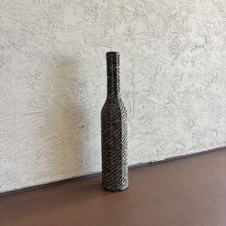 One New Tall Handmade Rattan Decorative Vase