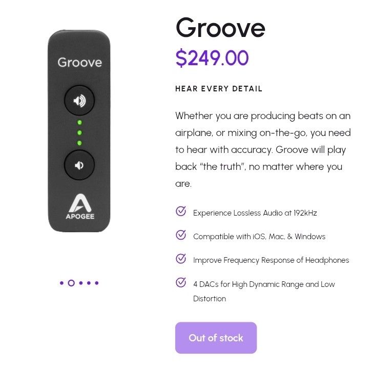 Apogee Groove Amplifier
