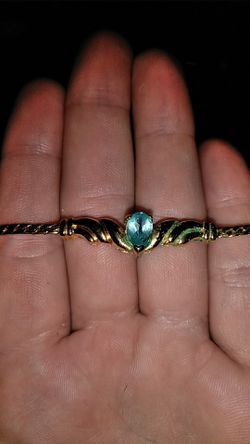 Turquoise gold bracelet