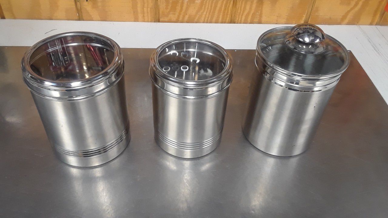 Kitchen(3)stainless storage containers