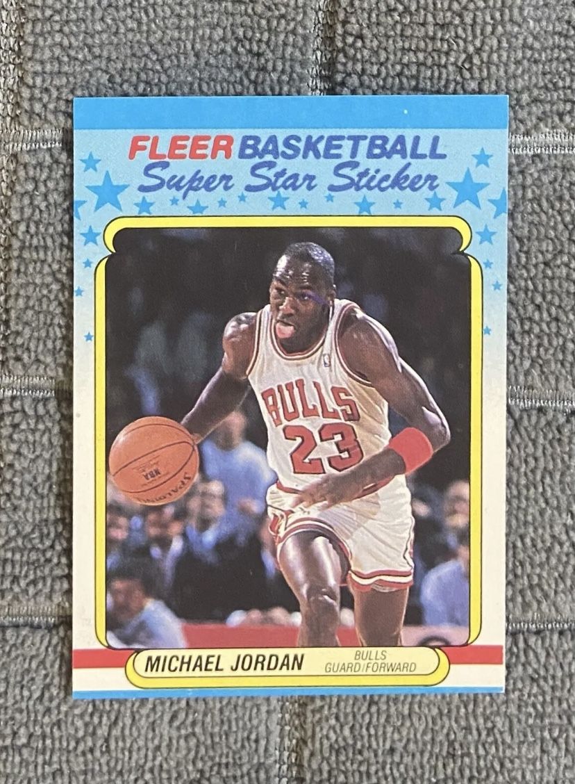 Chicago Bulls Michael Jordan 1988 Fleer Sticker Card