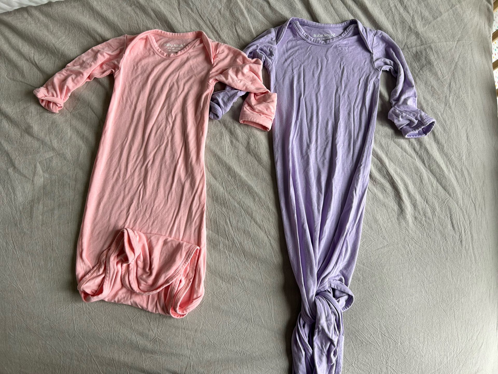Two Newborn Knotted nightgowns