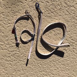 Dog Harness Collar Lead Rhinestone Set