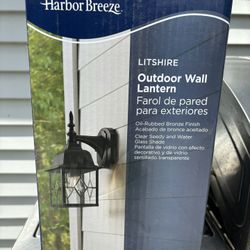 Harbor Breeze Outdoor Wall Light LITSHIRE SET OF 2 FOR $40
