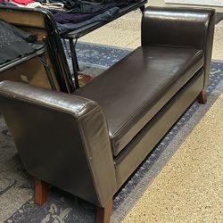 Large Ashley Dark Brown Ottoman 54”