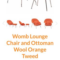 Womb Lounge Chair and Ottoman 