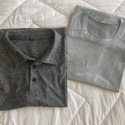 2 Lululemon Men’s Shirts.   Size L