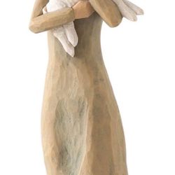 Willow Tree Peace on Earth Figurine Girl Lamb 2002 Susan Lordi Demdaco