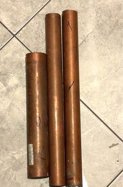 COPPER PIPE 2” AND 1.5” PIECES USED