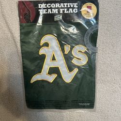 Oakland Athletics A's Premium Garden Flag Banner, Double Sided, Applique...