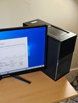 Dell OptiPlex 3010 Gaming PC + 27" Lenovo Monitor