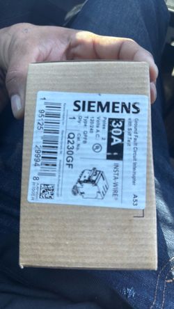 siemens ground fault circuit interrupter with self test 30 amp