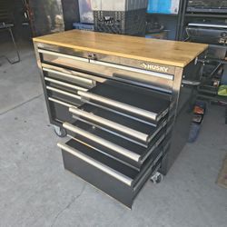Husky Tool Box Workbench..H..37..W..46..D..18