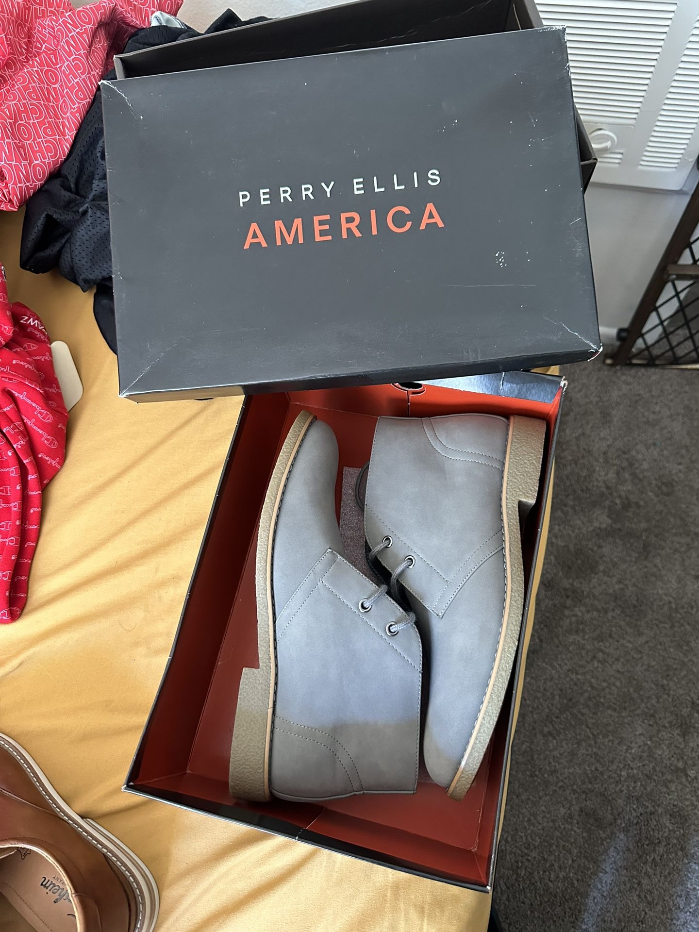 Perry Ellis America Craig Style Gray Boots