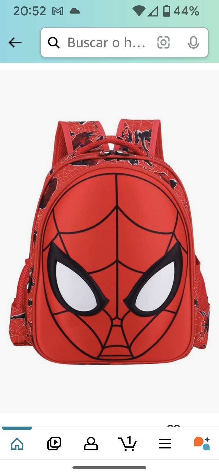 Toddler Boys Girls Kids Backpack 3D Cartoon Comic Lightweight Waterproof Student Schoolbag for Christmas Halloween(Red-M)