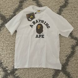 WHITE BAPE SHIRT