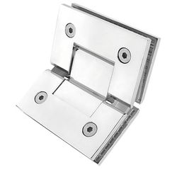 New Shower Door Hinges, 135 Degree Brass Glass Door Hinge, Heavy-Duty Shower Door Replacement Parts for 5/16"-1/2"(8-12mm) Glass Thick, Chrome