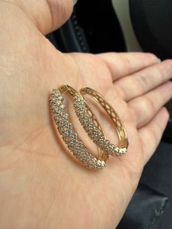 KAY Jewelers 2 Ct. Lab-Grown Diamond Hoop Earrings – 10K Yellow Gold