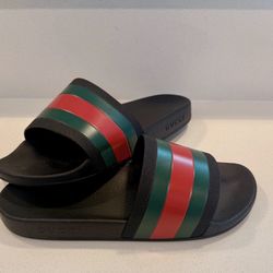 Gucci ‘72 Sport Slide Sandals - Black 
