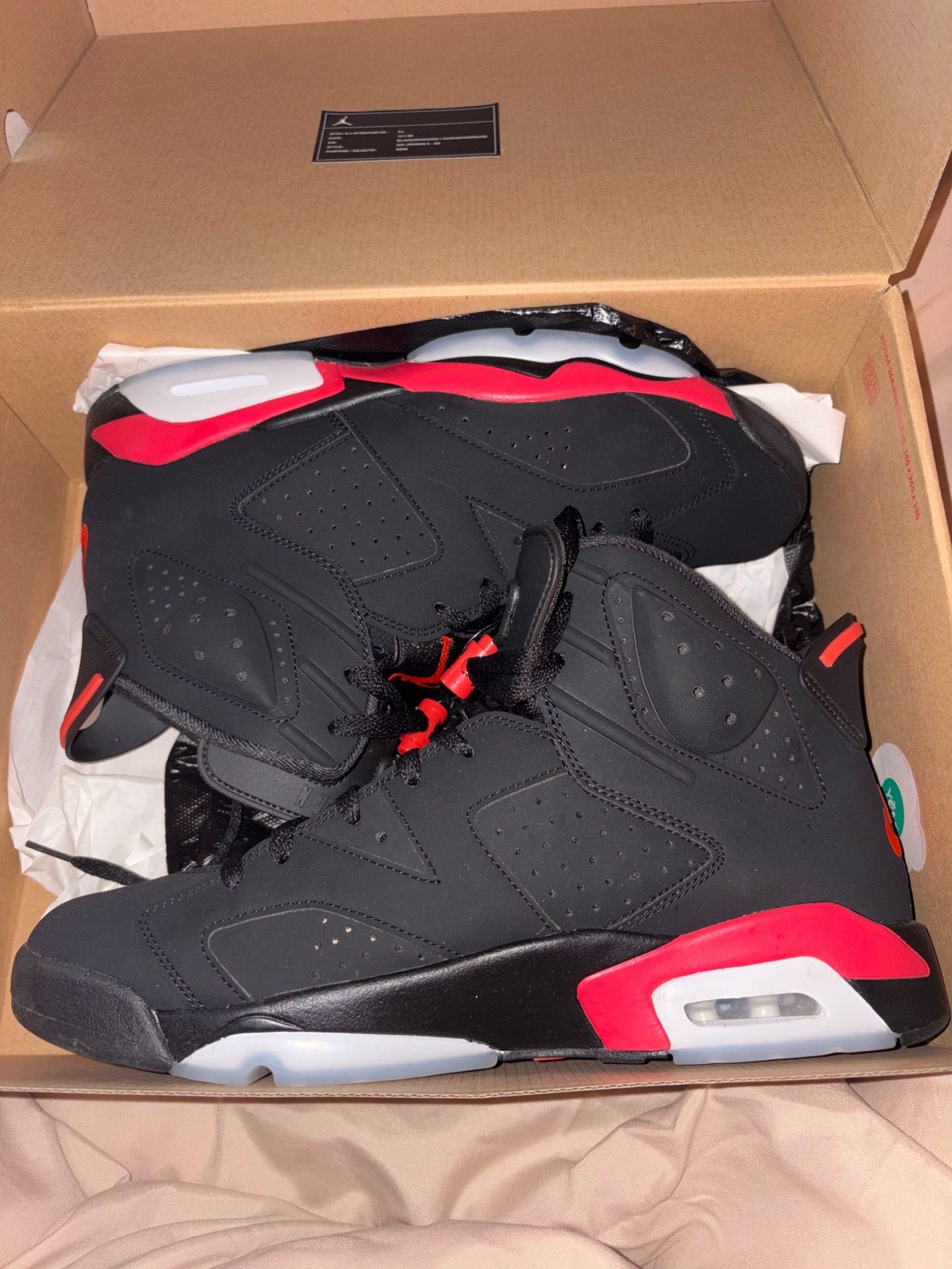 Infrared Retro Jordan 6 - Size 11.5