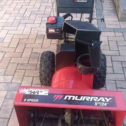 MURRAY 5 HP SNOW BLOWER 24 INCH BUCKET 