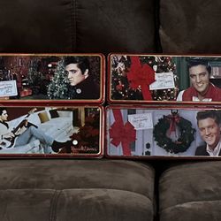Vintage Elvis Holiday Tins   8 Tins $10.00 each