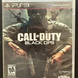 Video Game Call Of Duty Black Ops PS3