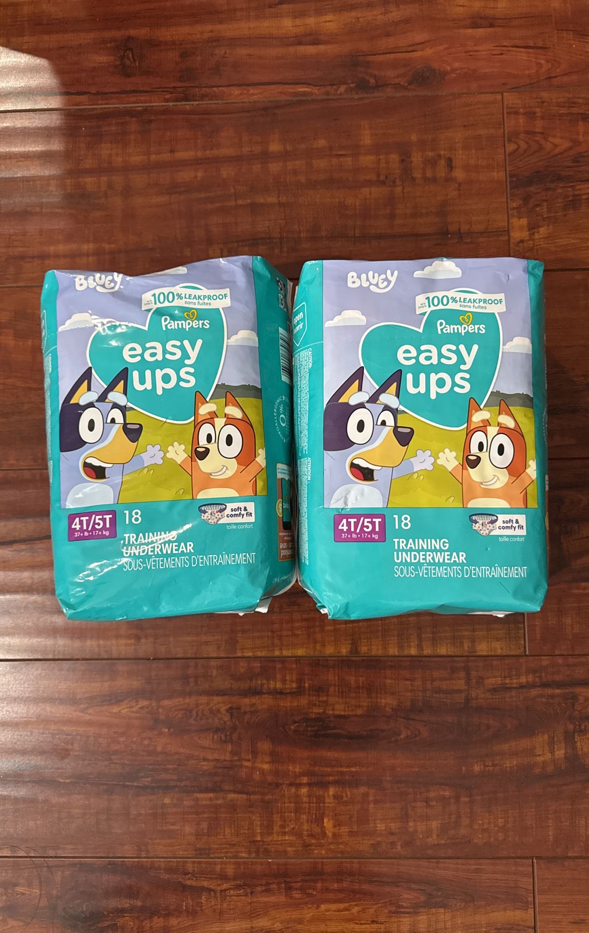 Pampers EASY UPS Training Underwear: Size 4T-5T; 18 Count Each Bag (2 For $16)