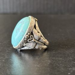 Lucky Brand Turquoise Fashion Chunky Ring Size 7