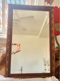 Large framed mirror