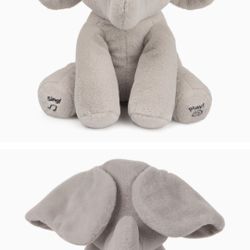 NEW- GUND Flappy the Elephant Animated Singing Playing Plush Stuffed Toy