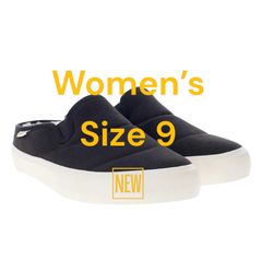 Staheekum USA 9 Black Loafers Mule Plush Fur Padded Footbed Shoes Suede NWT