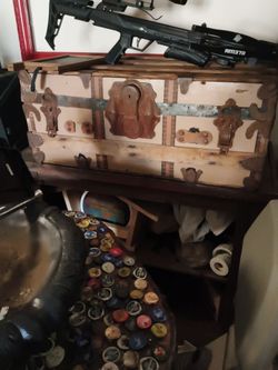 19th century steamer trunk