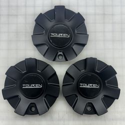 Touren C-216-4 6” Matte Black Center Caps