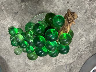 Large 17 inch 1960s Mid Century Modern Lucite Grape Cluster Swag