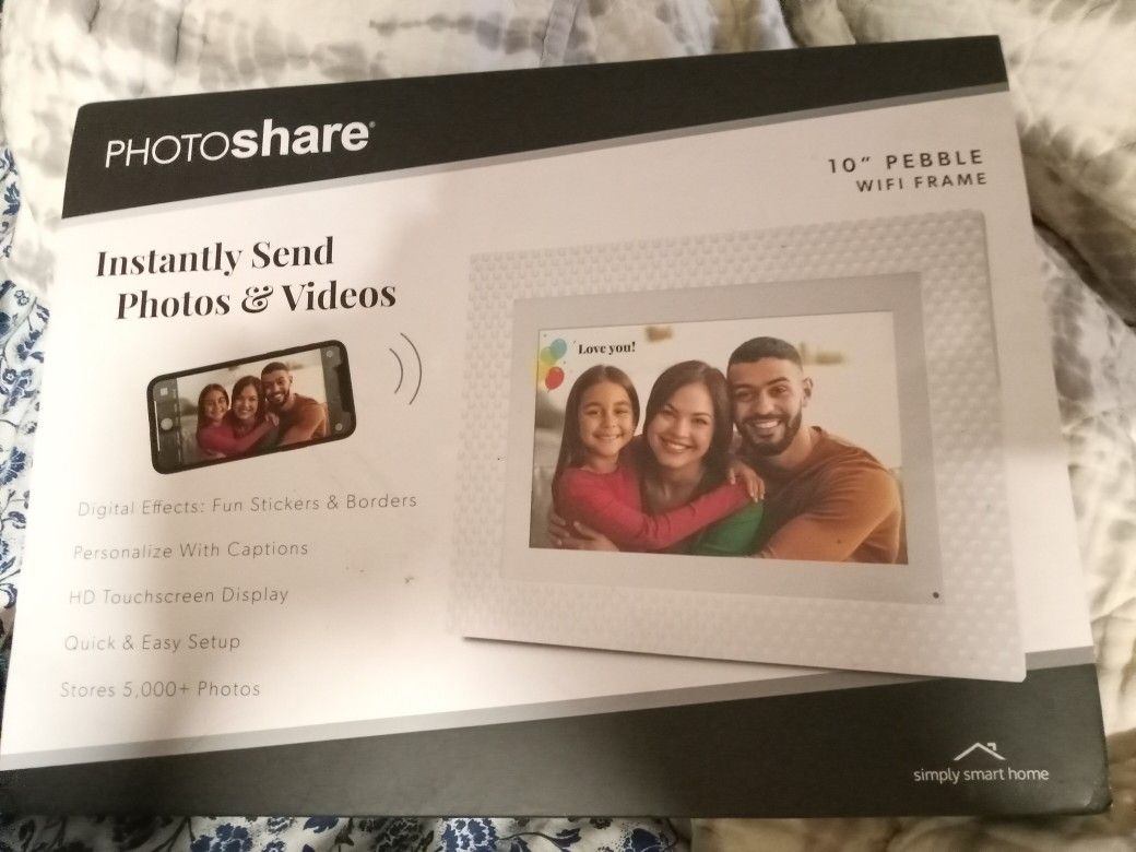 Photoshare 10" Pebble WiFi Frame