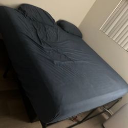 NEAR NEW King Mattress and Bed Frame