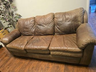 Real Leather Couch - COMFY