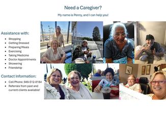 I’m a caregiver.  Text me