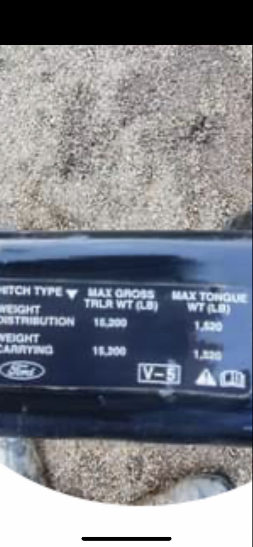 2,5 in Ford reciver Hitch Off Of A 2020 F 350